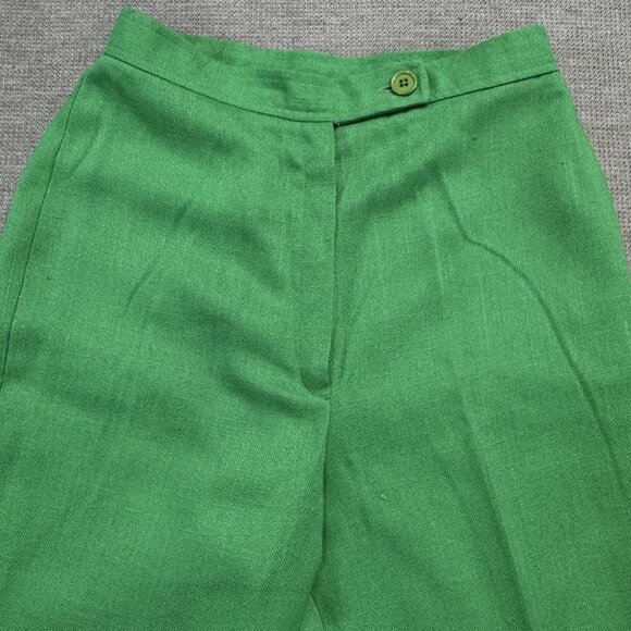 Vintage JH Collectibles Womens 8-11 Kelly Green Vest and Wide-Leg Pantsuit Set - Picture 16 of 16